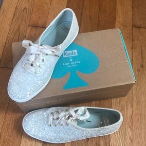 Keds x Kate Spade Glitter Sneaker with Satin Laces